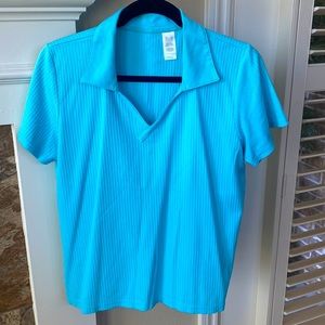 LizGolf Woman’s L Blue Golf Shirt